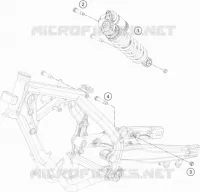 AMORTISSEUR pour Husqvarna TC 2023