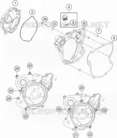 CARTER EMBRAYAGE pour Husqvarna TC 2023