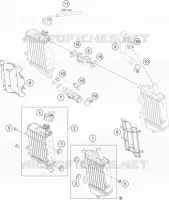 CIRCUIT DE REFROIDISSEMENT pour Husqvarna TC 2023