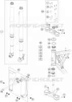 FOURCHE / T DE FOURCHE pour Husqvarna TC 2023
