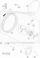 ROUE AVANT pour Husqvarna TC 2023