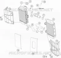 CIRCUIT DE REFROIDISSEMENT pour Husqvarna TC 2023