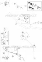 GUIDON / COMMANDES pour Husqvarna TC 2023