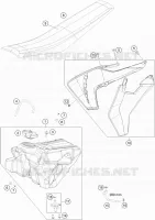 RESERVOIR / SELLE pour Husqvarna TC 2023