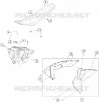RESERVOIR / SELLE pour Husqvarna FC 2022