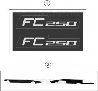 AUTOCOLLANTS Husqvarna Husqvarna 250 2022 FC  FC 250