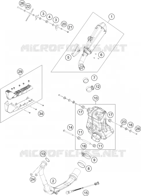 ECHAPPEMENT Husqvarna Husqvarna 401 2022 Vitpilen  VITPILEN 401