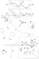 GUIDON / COMMANDES pour Husqvarna Supermoto 2022