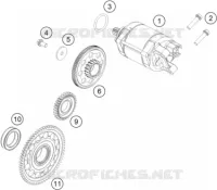 DEMARREUR ELECTRIQUE pour Husqvarna FE 2024
