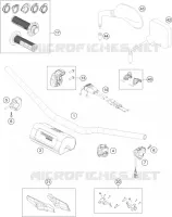 GUIDON / COMMANDES pour Husqvarna FE 2024