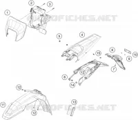 PLASTIQUES pour Husqvarna FE 2024