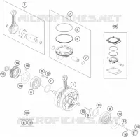 VILEBREQUIN / PISTON pour Husqvarna FE 2024
