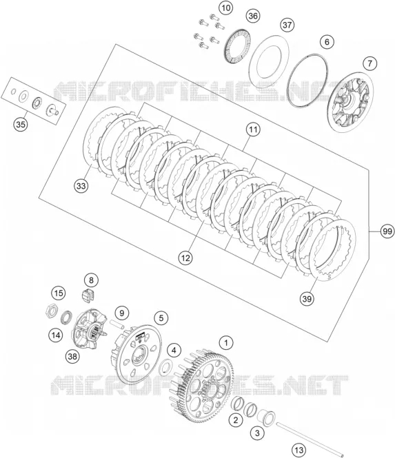 EMBRAYAGE Husqvarna Husqvarna 501 2024 FE  FE 501