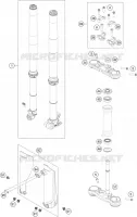 FOURCHE / T DE FOURCHE pour Husqvarna TC 2024