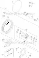 ROUE ARRIERE pour Husqvarna TC 2024