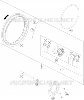 ROUE AVANT pour Husqvarna TC 2024