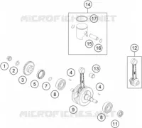VILEBREQUIN / PISTON pour Husqvarna TC 2024