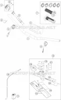 GUIDON / COMMANDES pour Husqvarna TC 2024