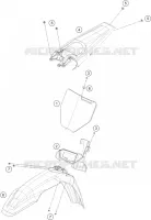 PLASTIQUES pour Husqvarna TC 2024