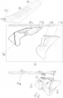RESERVOIR / SELLE pour Husqvarna TC 2024