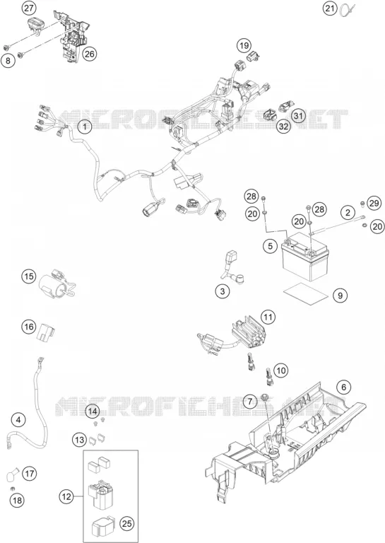 FAISCEAU ELECTRIQUE Husqvarna Husqvarna 250 2024 TC  TC 250