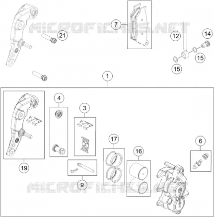 ETRIER DE FREIN AVANT Husqvarna Husqvarna 701 2024 Enduro  701 ENDURO
