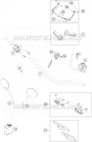 GUIDON / COMMANDES pour Husqvarna Supermoto 2024