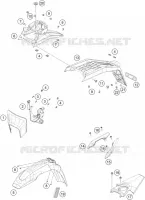 PLASTIQUES pour Husqvarna Supermoto 2024