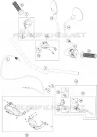 GUIDON / COMMANDES pour Husqvarna NORDEN 2023