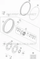 ROUE AVANT pour Husqvarna NORDEN 2023