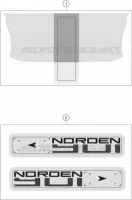 AUTOCOLLANTS pour Husqvarna NORDEN 2023