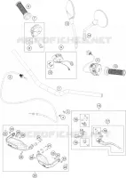 GUIDON / COMMANDES pour Husqvarna NORDEN 2023