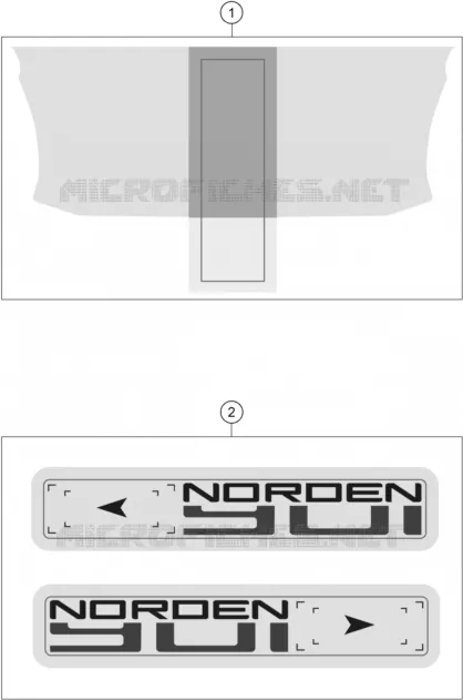 AUTOCOLLANTS Husqvarna Husqvarna 901 2023 NORDEN  NORDEN 901 EXPEDITION